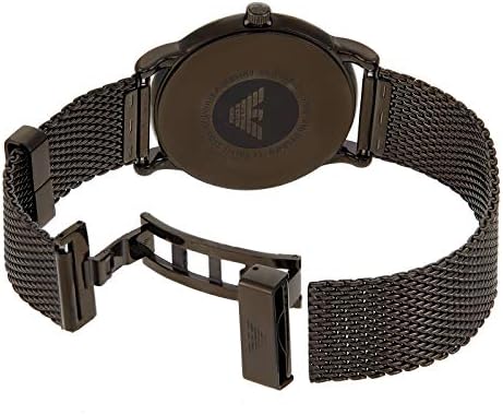 Emporio Armani Luigi White Dial Black Mesh Bracelet Watch For Men - AR11046 - Image 2